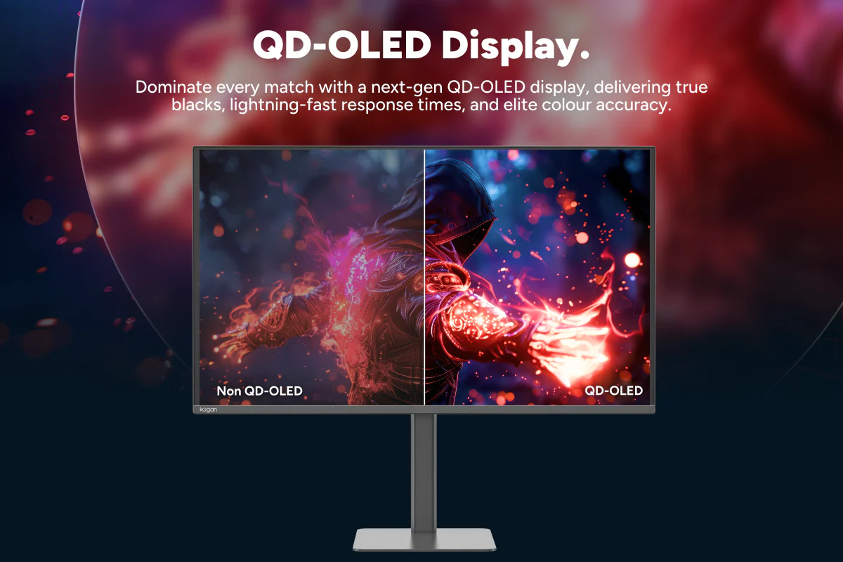 Kogan Omega 32 Inch 4K QD OLED 240Hz 0.03ms USB C Gaming Monitor - Image 3