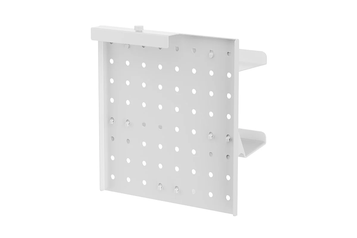 Kogan Portable TV Display Stand Hook - Durable White Accessory Organizer - Image 2