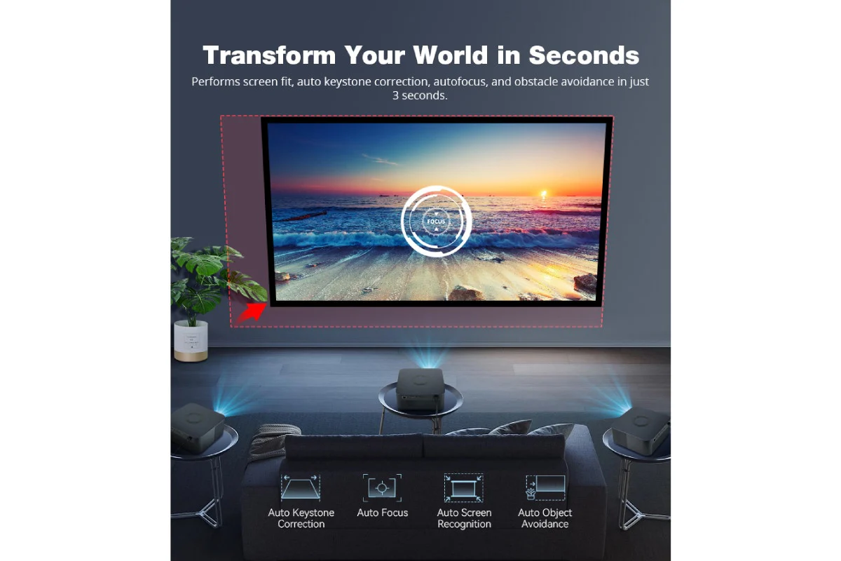 Kogan Smart AI Google TV Projector 120 Inch Dolby Audio - Image 10