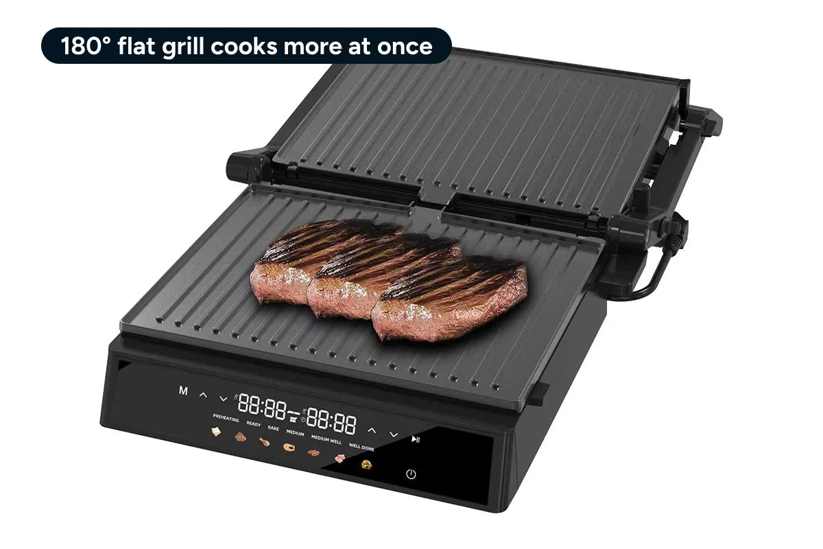 Kogan Smart Grill and Sandwich Press with Touch Control - Image 5