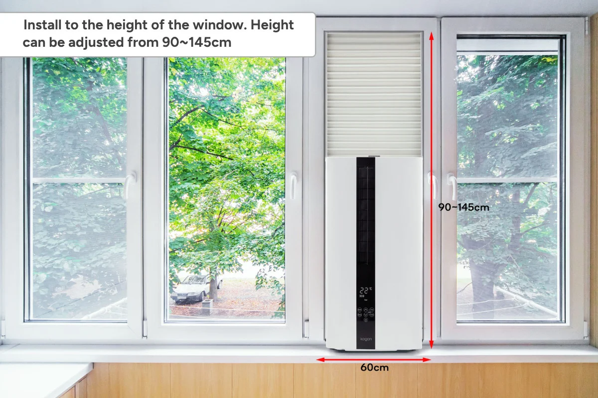 Kogan SmarterHome 3.0kW Inverter Vertical Window Air Conditioner - Image 9