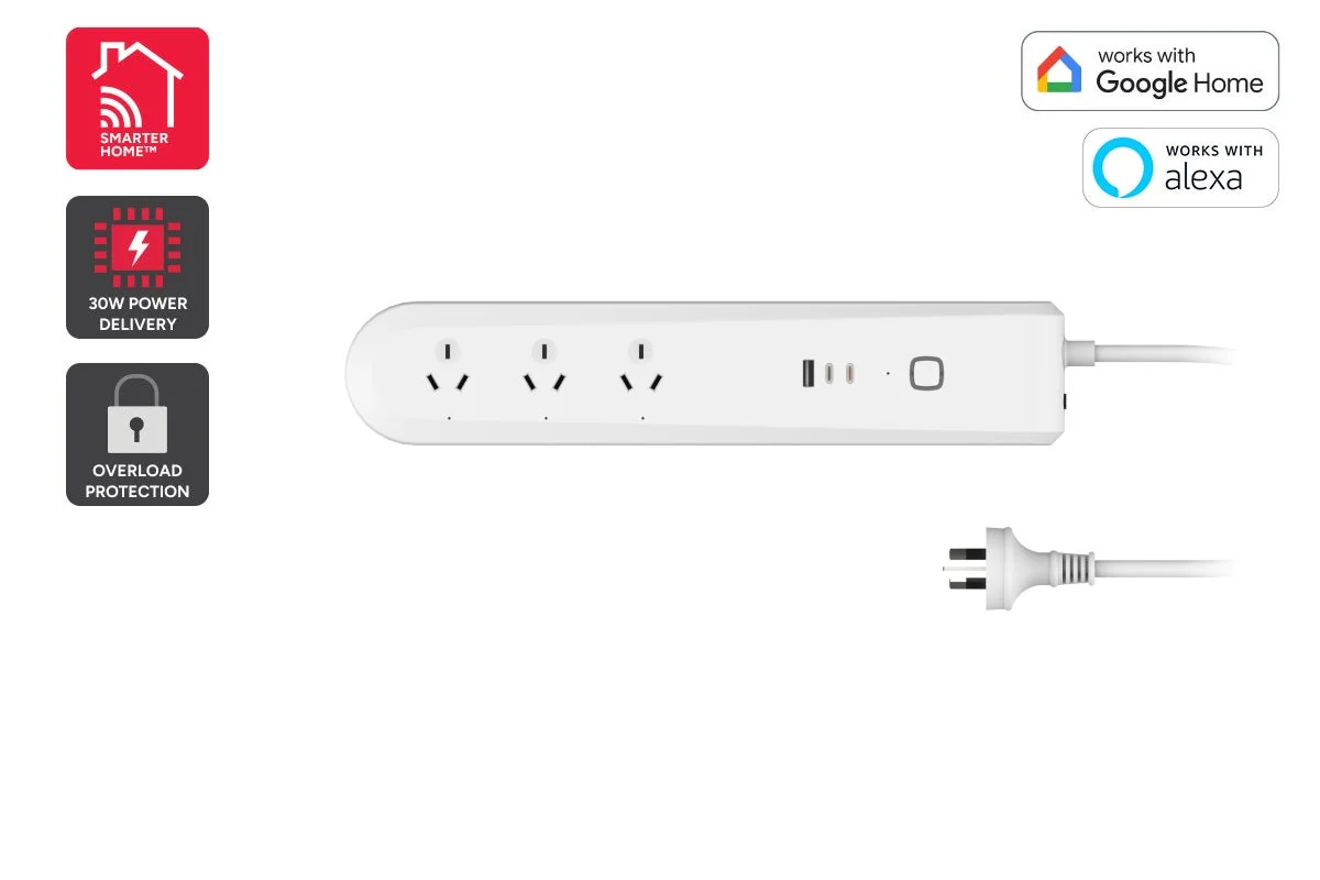 Kogan SmarterHome™ 30W PD Smart Power Board with Energy Monitoring
