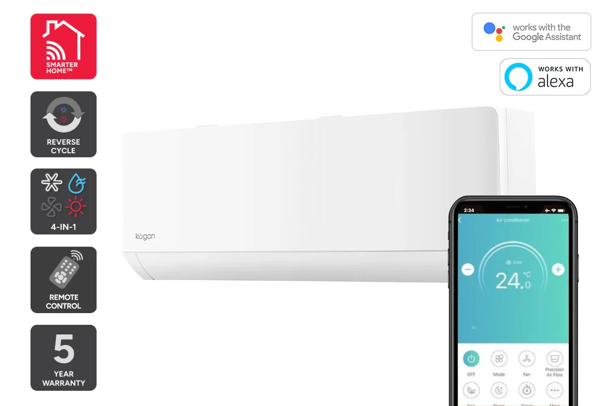 Kogan SmarterHome 8.2kW Inverter Split System Air Conditioner White