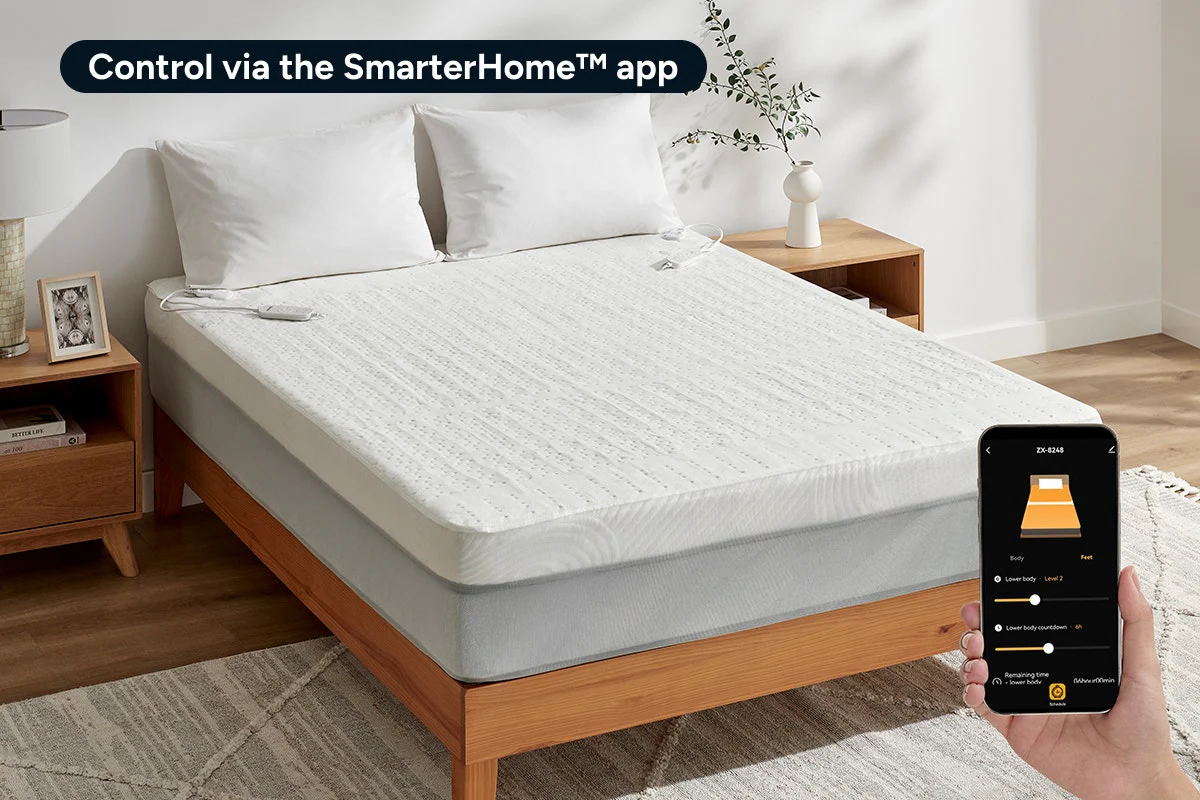 Kogan SmarterHome Electric Fitted Blanket Queen App Controlled - Image 5
