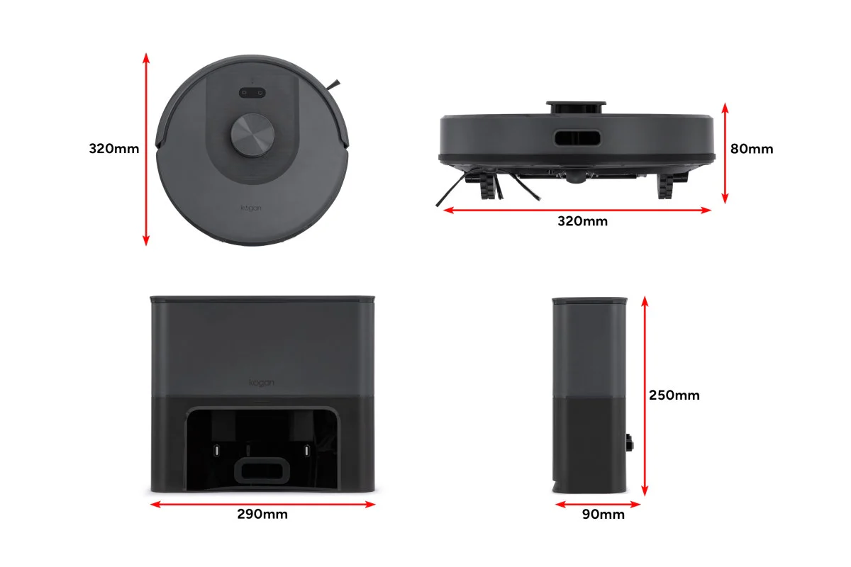Kogan SmarterHome LX16 Pro Robot Vacuum Mop Auto Empty Graphite - Image 12