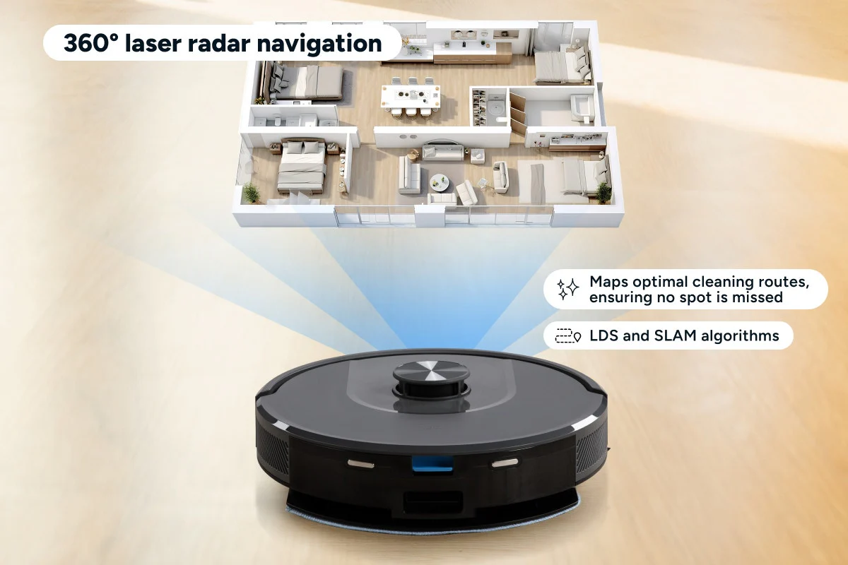 Kogan SmarterHome LX16 Pro Robot Vacuum Mop Auto Empty Graphite - Image 5