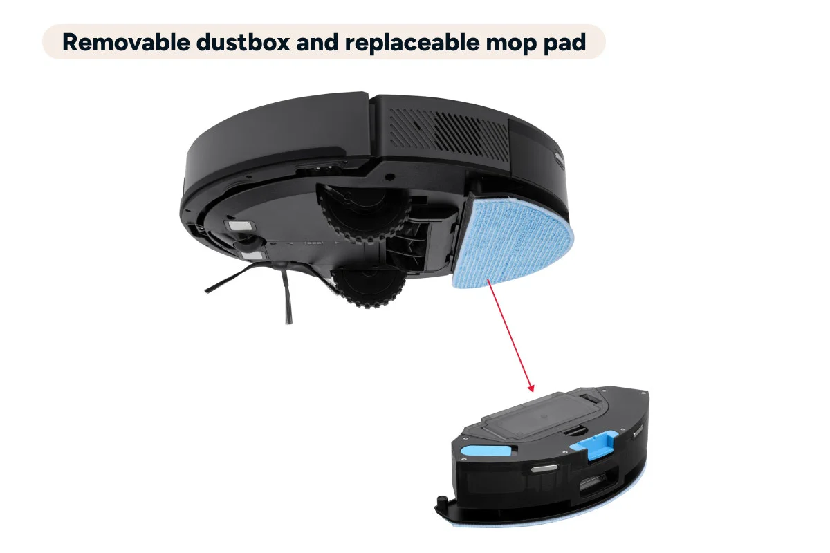 Kogan SmarterHome LX16 Pro Robot Vacuum Mop Auto Empty Graphite - Image 9