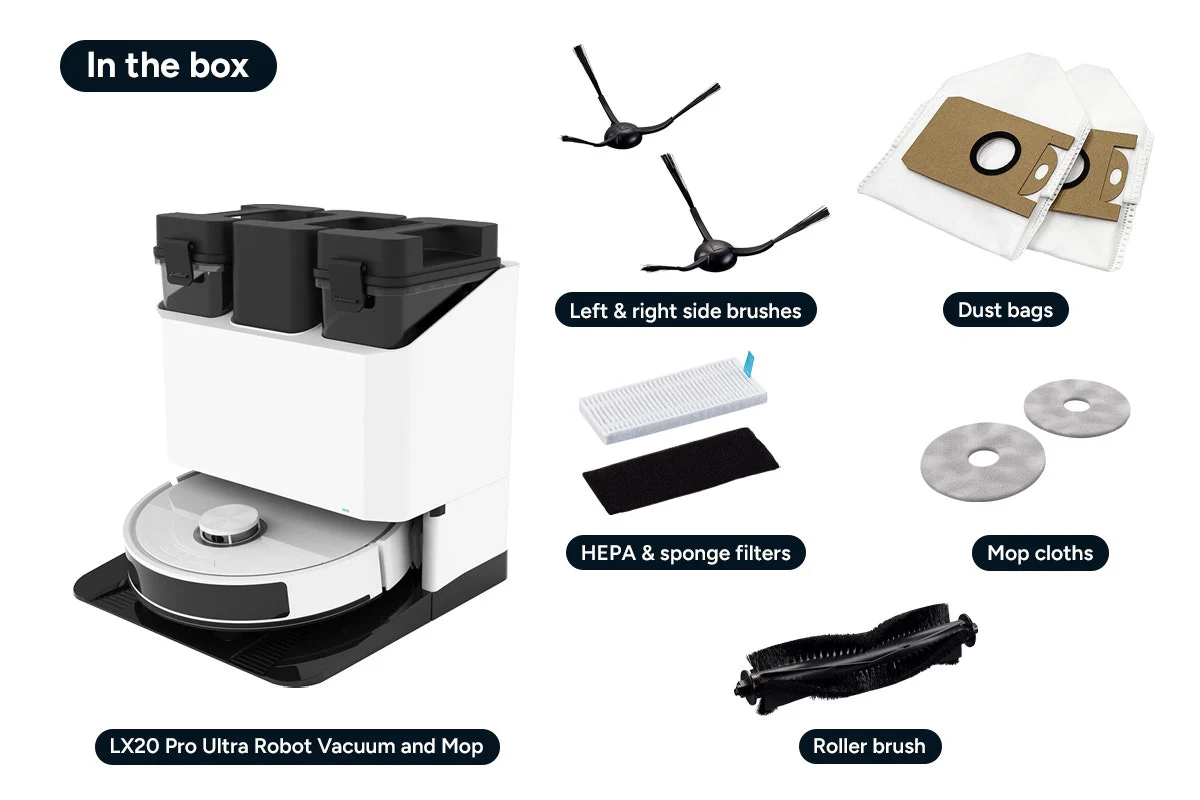 Kogan SmarterHome LX20 Pro Robot Vacuum & Mop with Self-Cleaning - Image 18