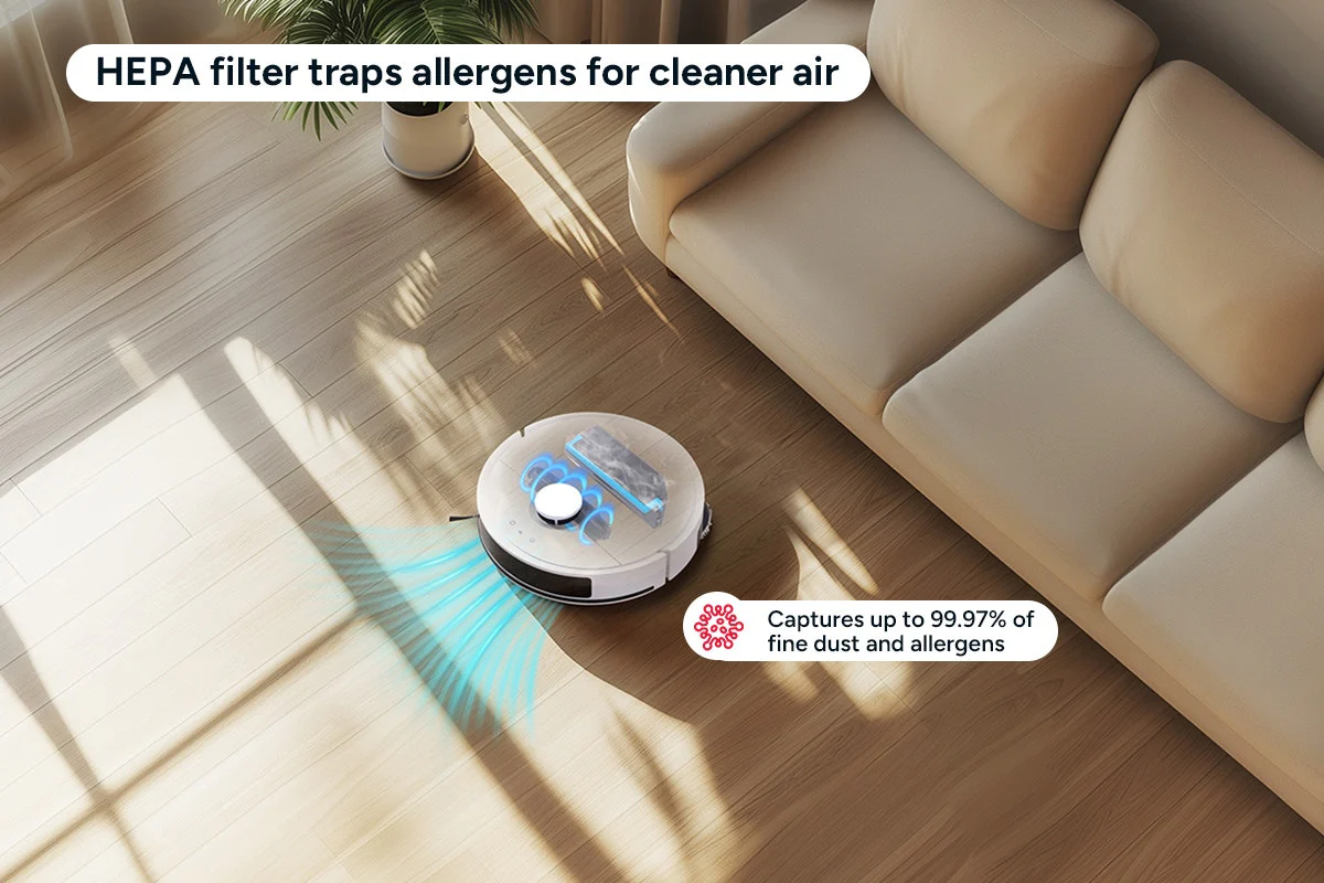 Kogan SmarterHome LX20 Pro Robot Vacuum & Mop with Self-Cleaning - Image 5