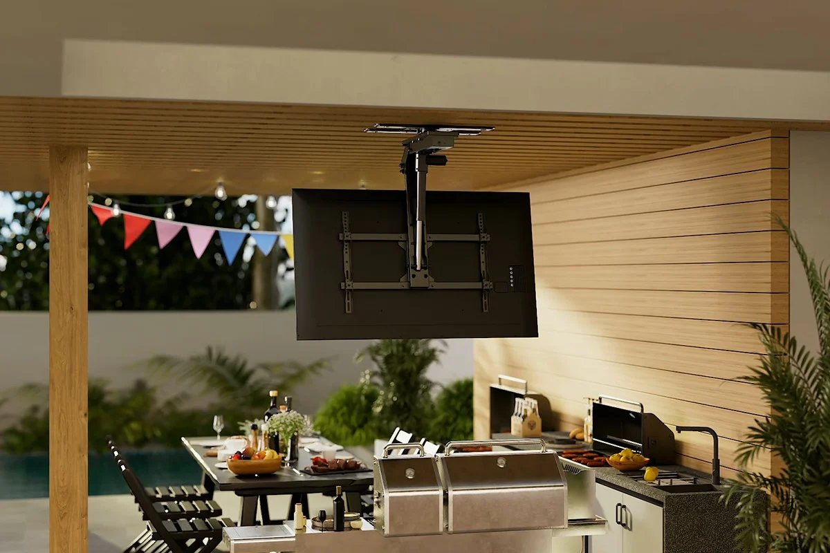 Kogan SmarterHome Motorised Flip Down Ceiling Mount for 37''-75'' TVs - Image 3