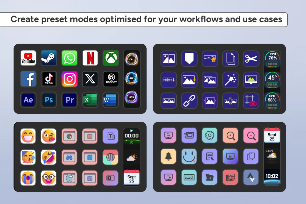 Kogan Stream Deck - 15 Customizable LCD Keys for Enhanced Workflow - Image 7