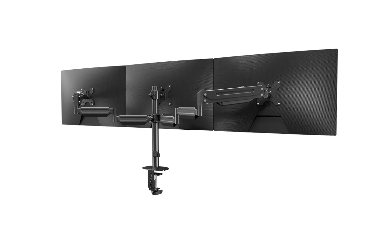 Kogan Triple Monitor Arm for 17"-27" Screens - Full Motion Gas Spring - Image 13