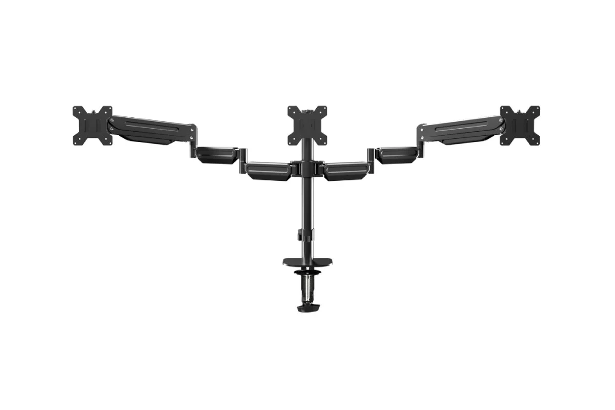 Kogan Triple Monitor Arm for 17"-27" Screens - Full Motion Gas Spring - Image 2