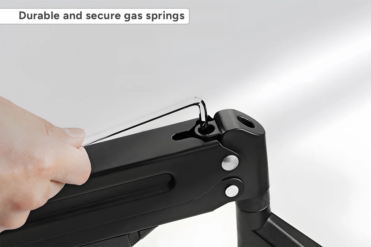 Kogan Triple Monitor Arm for 17"-27" Screens - Full Motion Gas Spring - Image 4