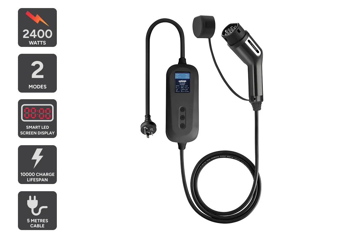 Kogan Type 2 EV Charger 10A with 7m Cable & Smart LED Display