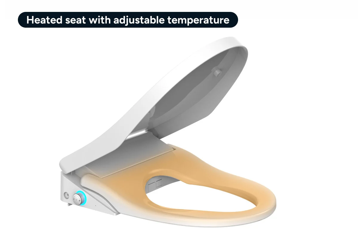 Kogan Ultra-Slim Auto-Open Wash & Dry Bidet with Dual Nozzle - Image 6