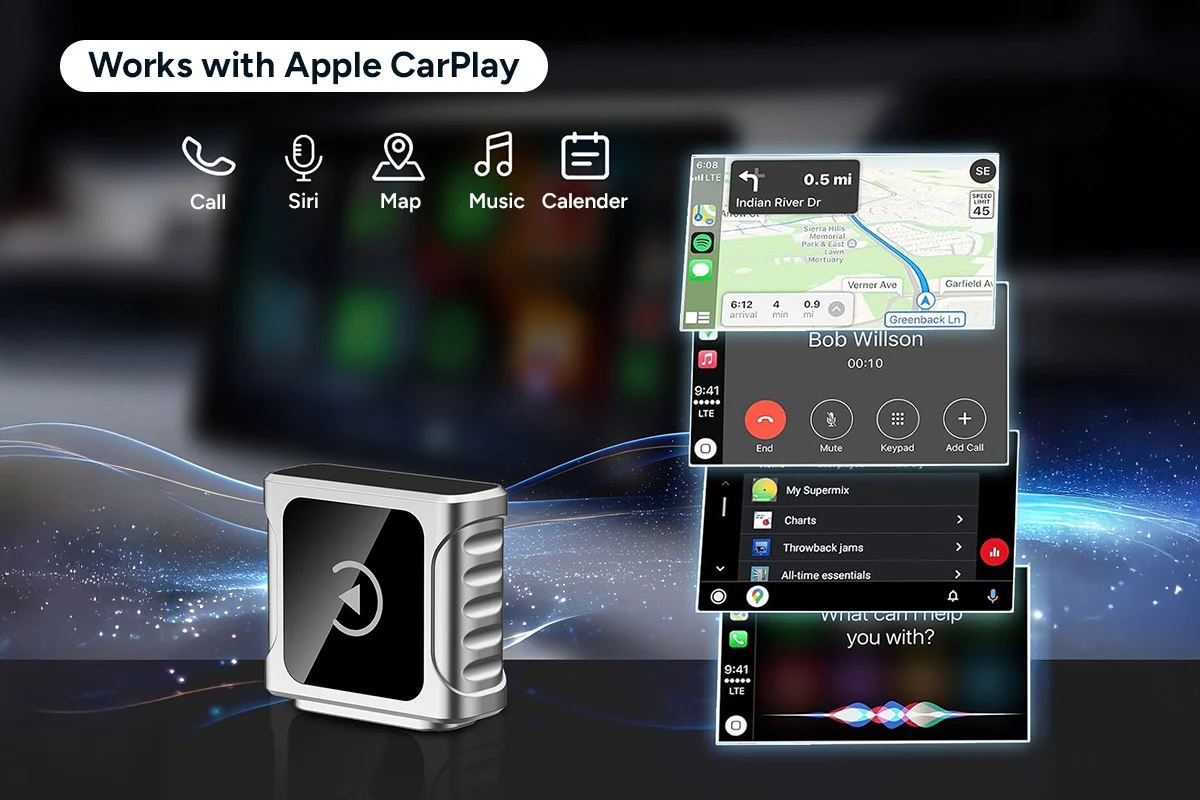 Kogan Wireless CarPlay Adapter for Apple Devices Plug and Play - Image 3