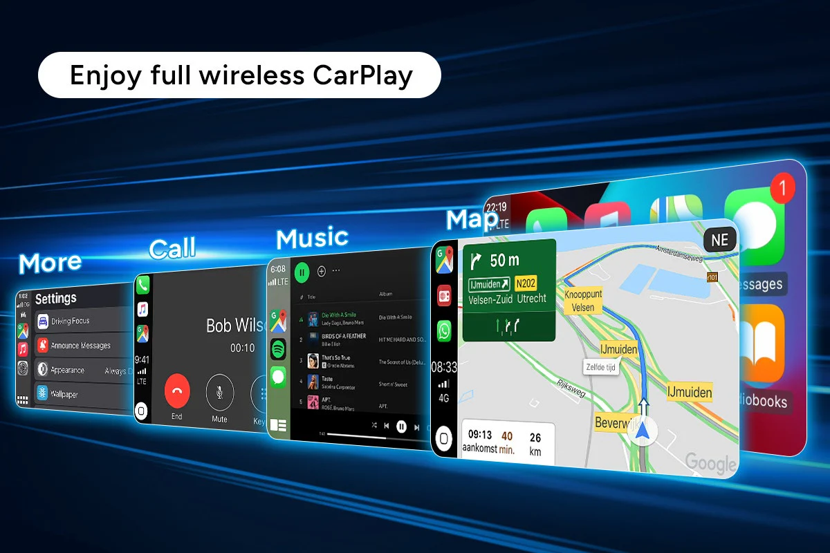 Kogan Wireless CarPlay Adapter for Apple Devices Plug and Play - Image 9