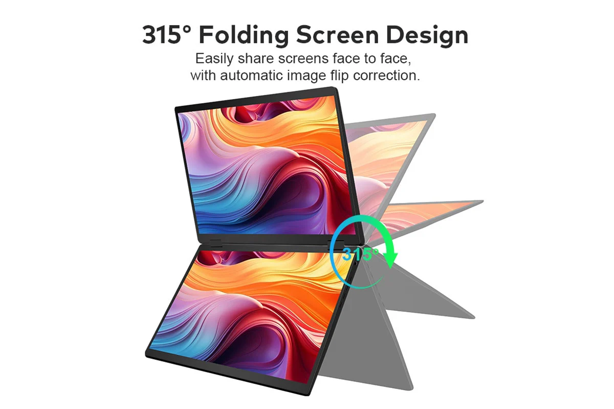 Kogan XPRESSO 16 Inch FHD Plus Dual Screen USB C Portable Monitor - Image 8