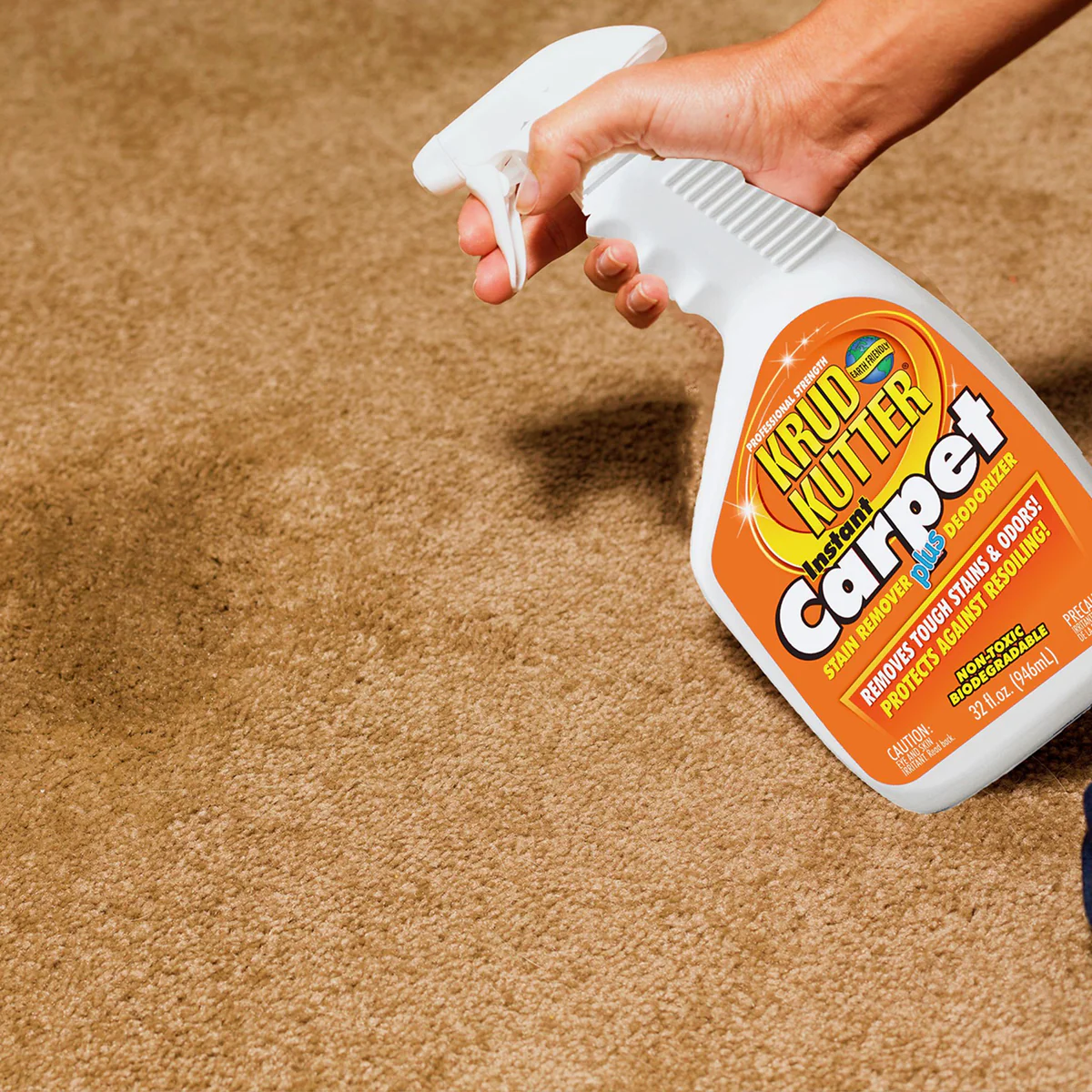 Krud Kutter Instant Carpet Stain Remover Plus Deodoriser 3.78L - Effective on Pet Stains - Safe for All Carpet Types - Image 2