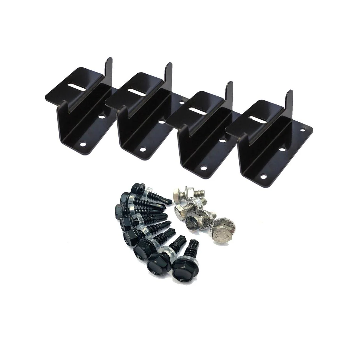 Kt Solar Mounting Brackets 4 Pack - 8mm T-Bolt Hole - 101mm x 66mm x 43mm - Durable Weather Resistant