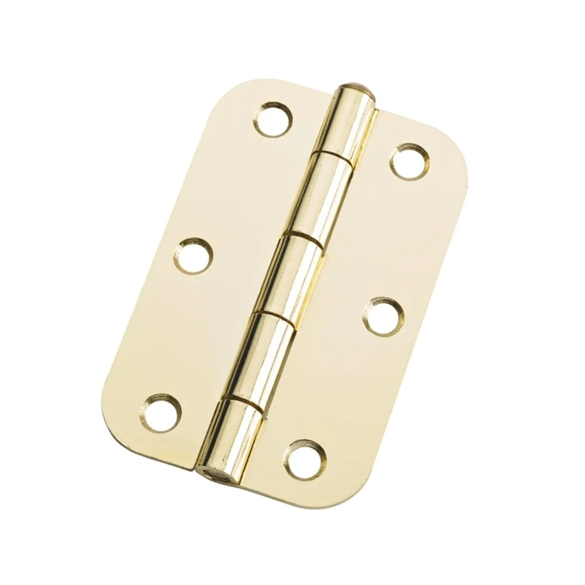 Lane 90mm Brass Plated Loose Pin Radius Butt Hinge 20 Pack