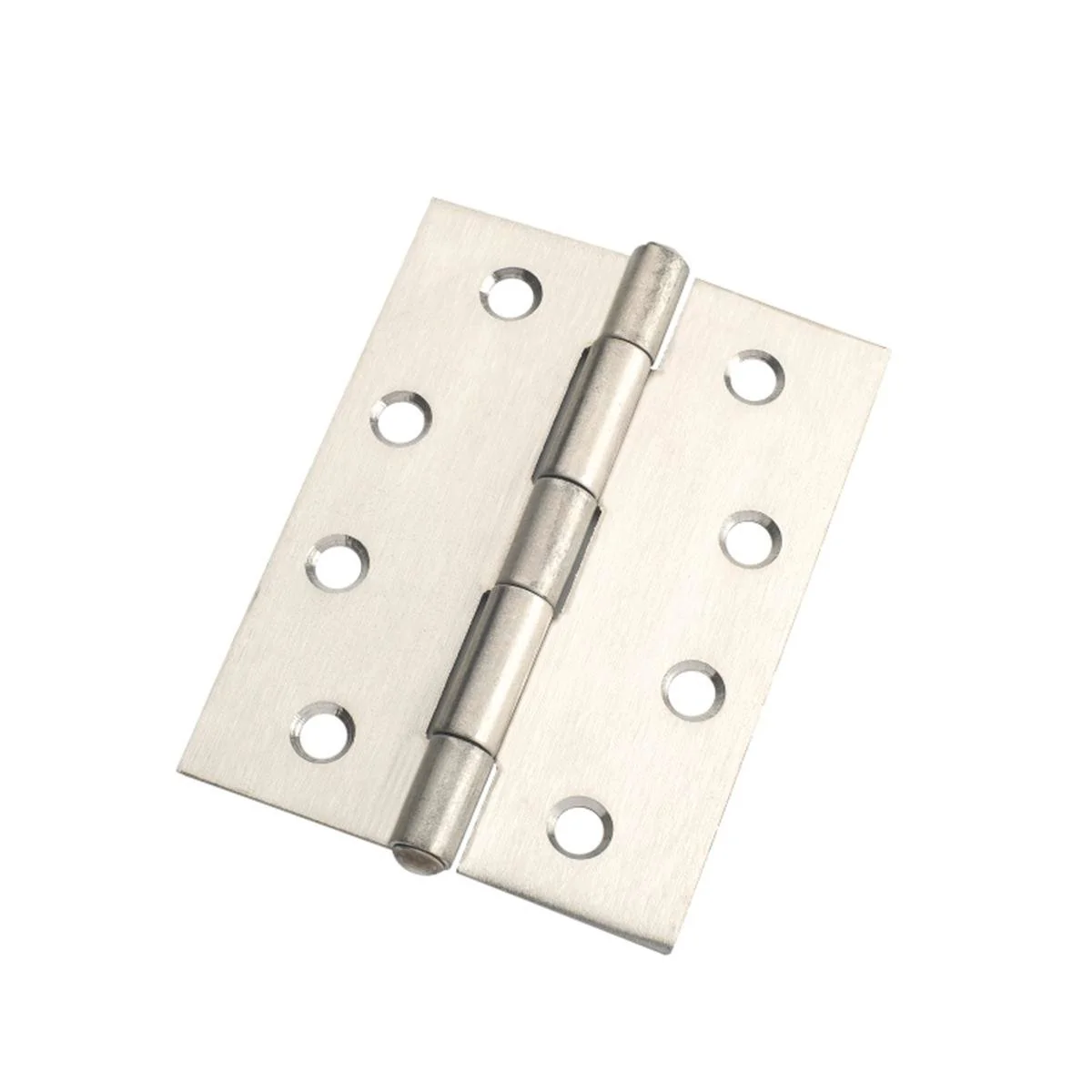 Lane Butt Hinge - 100mm Satin Stainless Steel - Fixed Pin - Security
