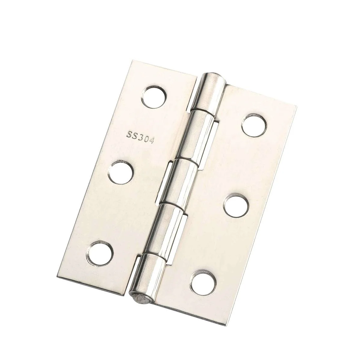 Lane Fixed Pin Butt Hinge - 70mm Polished Stainless Steel - Security