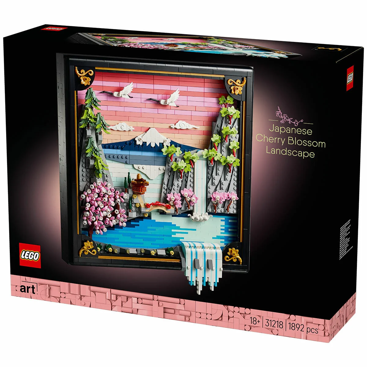 LEGO Art Japanese Cherry Blossom Landscape 31218 Framed 1892pc - Image 9