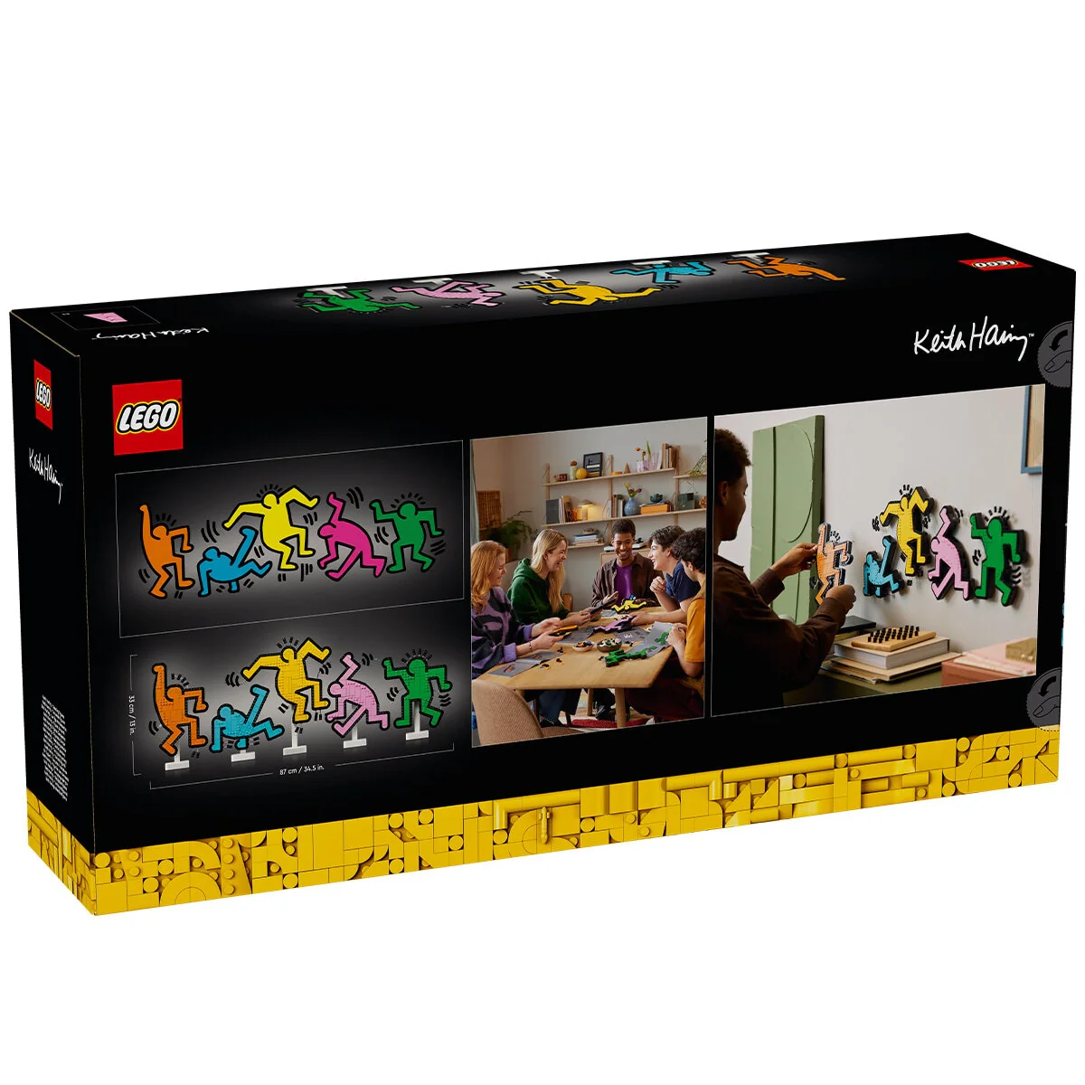 LEGO Art Keith Haring Dancing Figures 31216 Frameless 1773-Piece - Image 5
