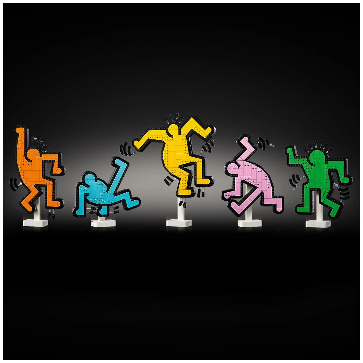 LEGO Art Keith Haring Dancing Figures 31216 Frameless 1773-Piece - Image 6