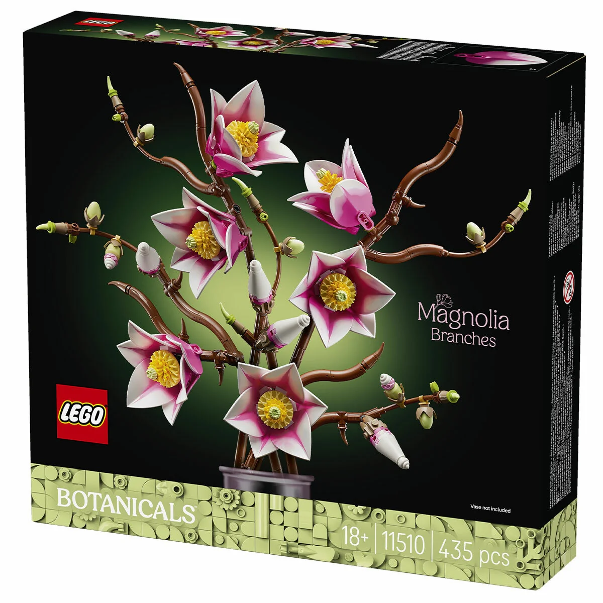 LEGO Botanicals Magnolia Branches 11510 435-Piece Set for Adults - Image 5