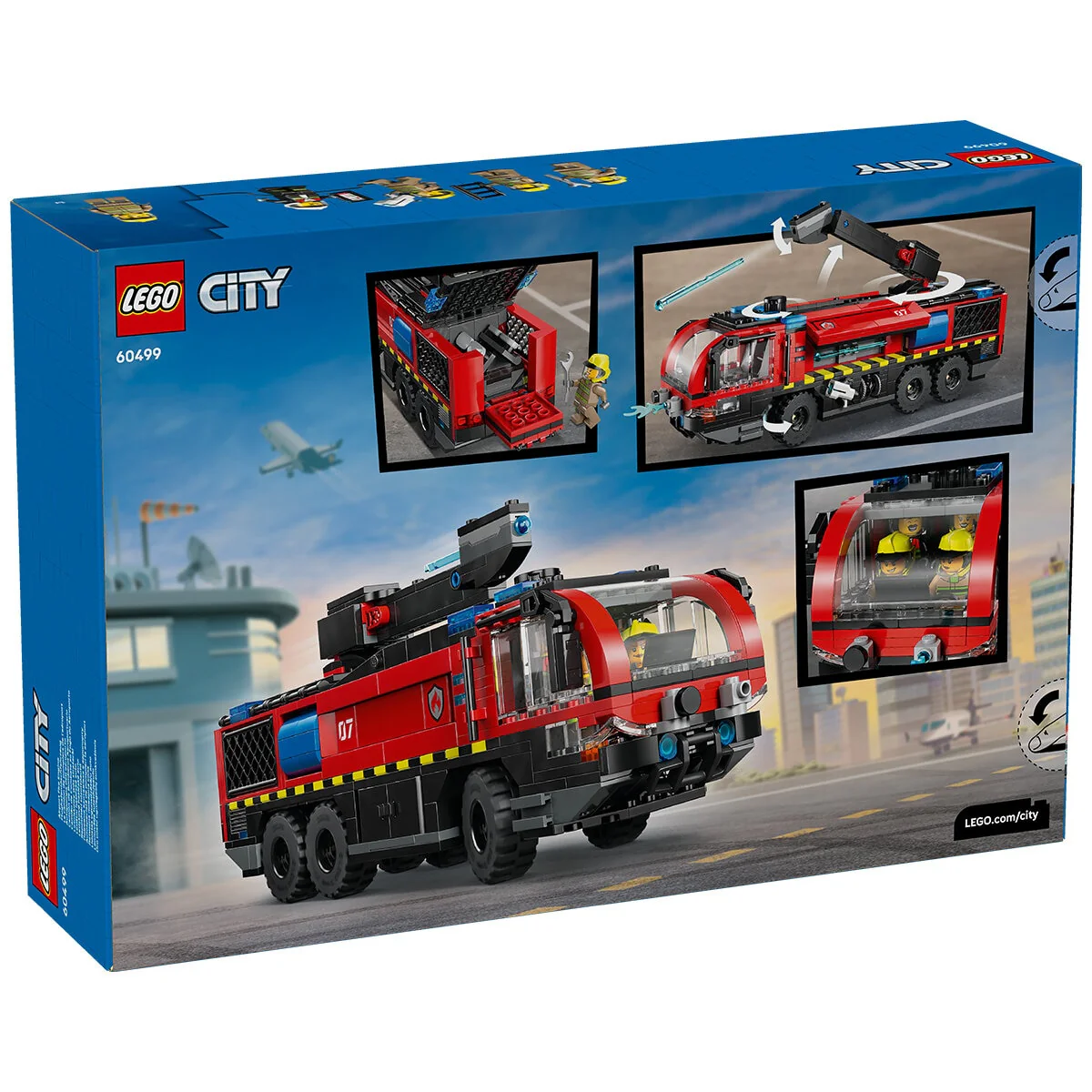 LEGO City Airport Fire Truck 60499 691-Piece Emergency Vehicle Toy - Image 11