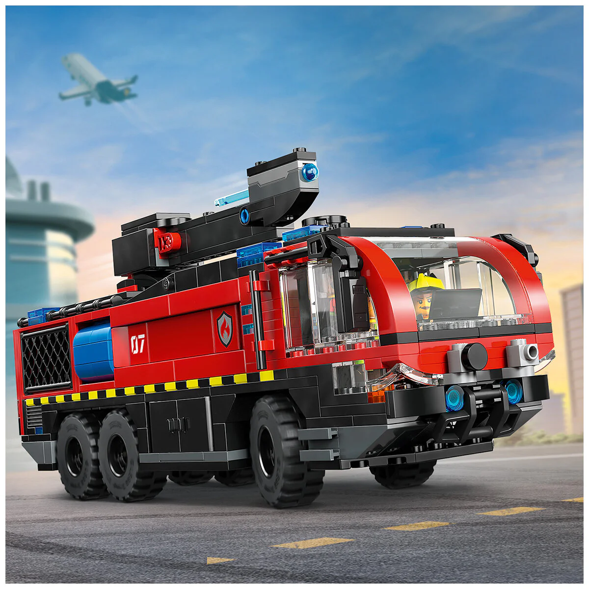 LEGO City Airport Fire Truck 60499 691-Piece Emergency Vehicle Toy - Image 5
