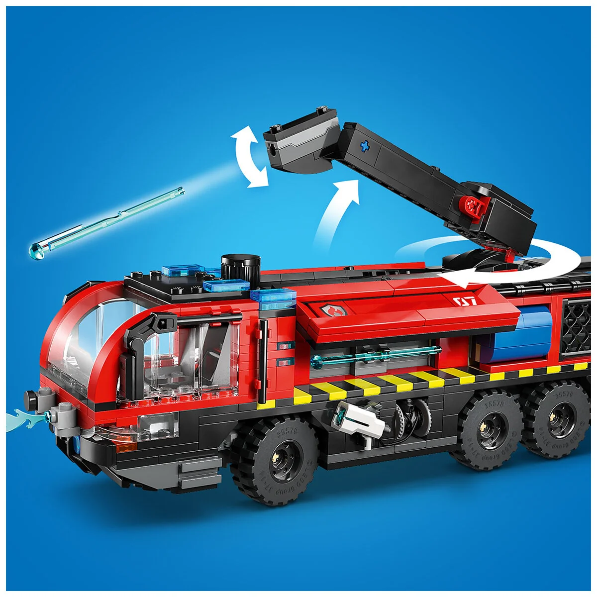 LEGO City Airport Fire Truck 60499 691-Piece Emergency Vehicle Toy - Image 6