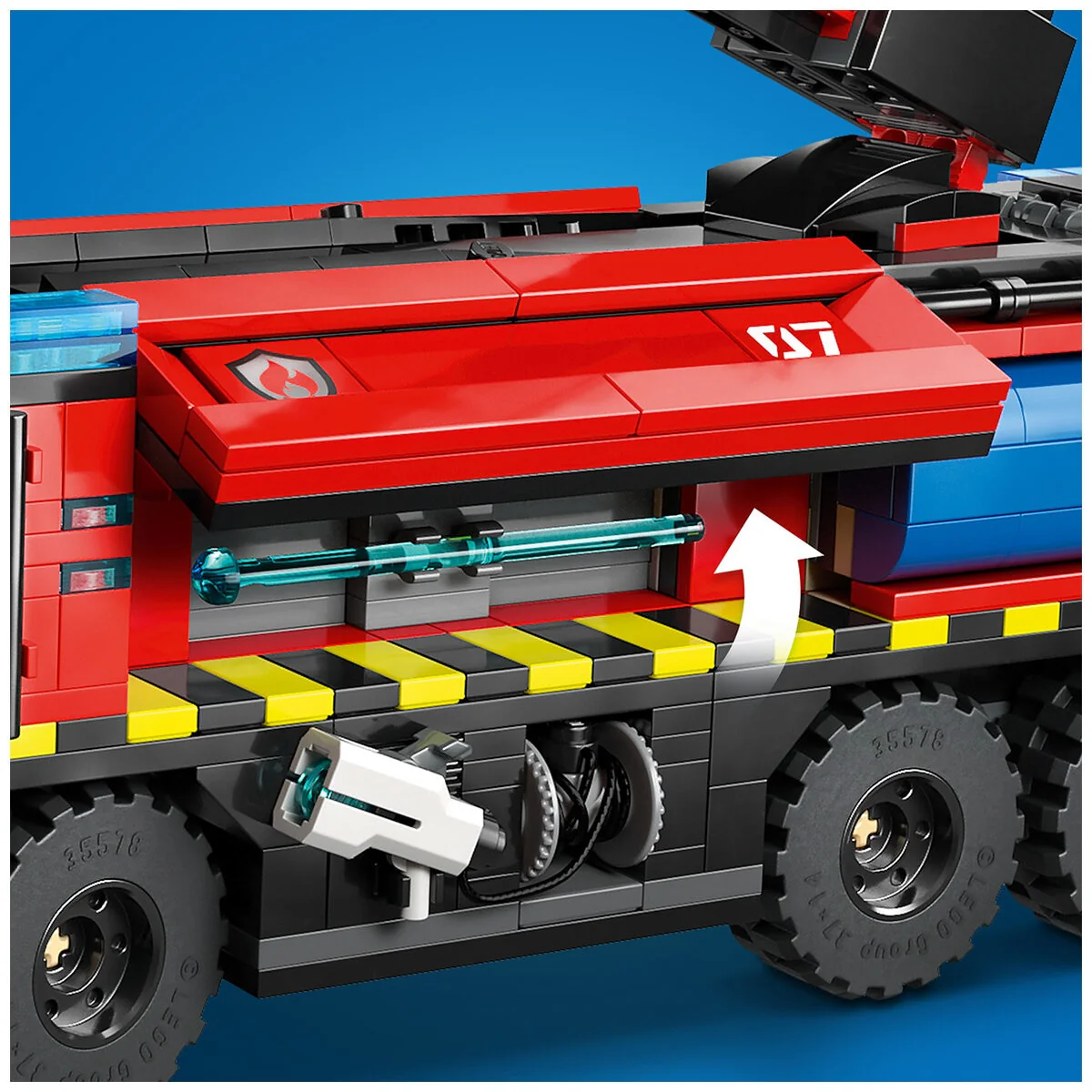 LEGO City Airport Fire Truck 60499 691-Piece Emergency Vehicle Toy - Image 7