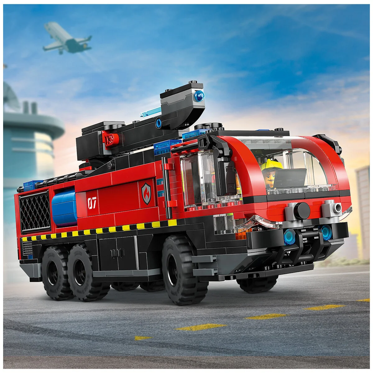 LEGO City Airport Fire Truck 60499 691-Piece Emergency Vehicle Toy - Image 9