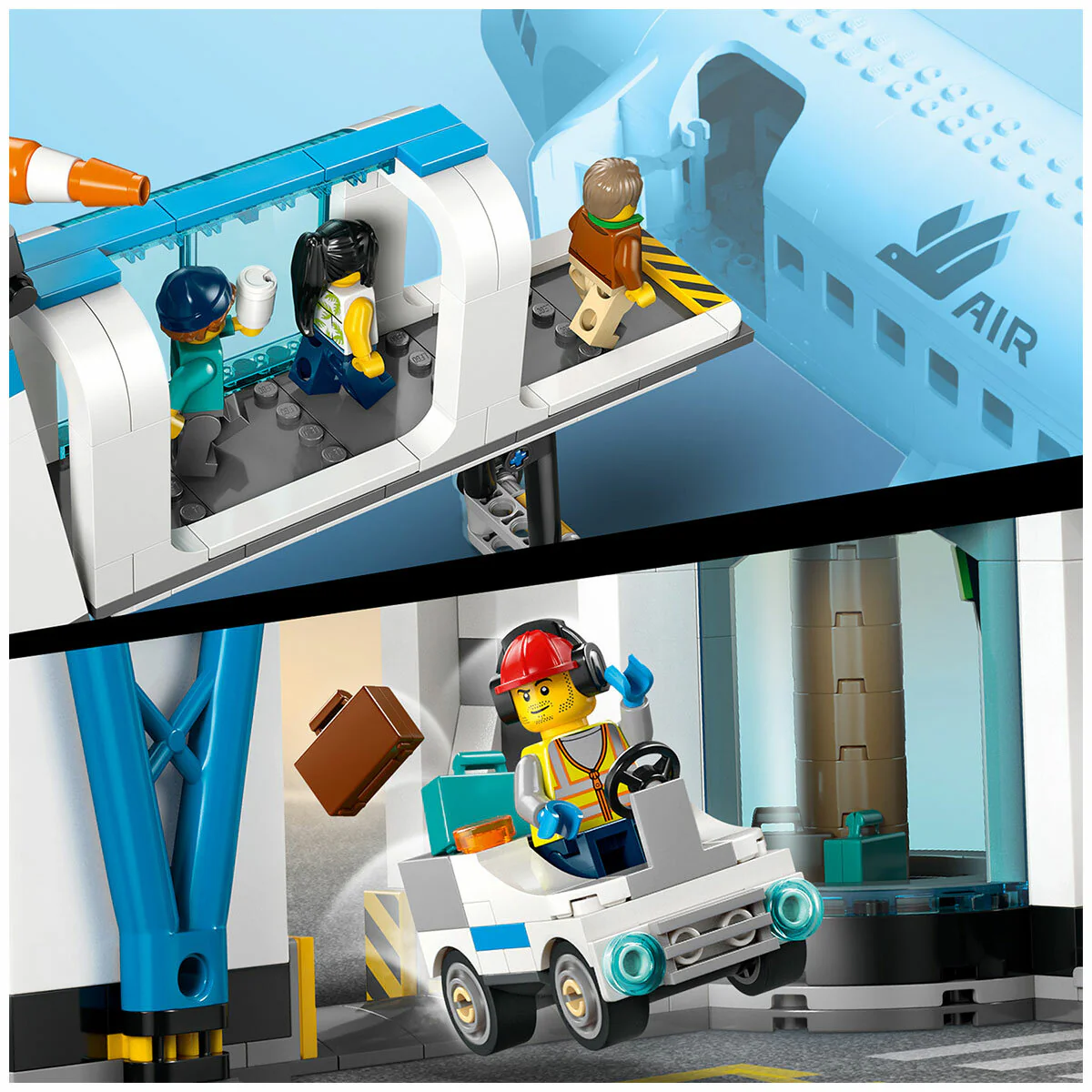 LEGO City Airport with Airplane 60502 Detailed 887-Piece Set - Image 6
