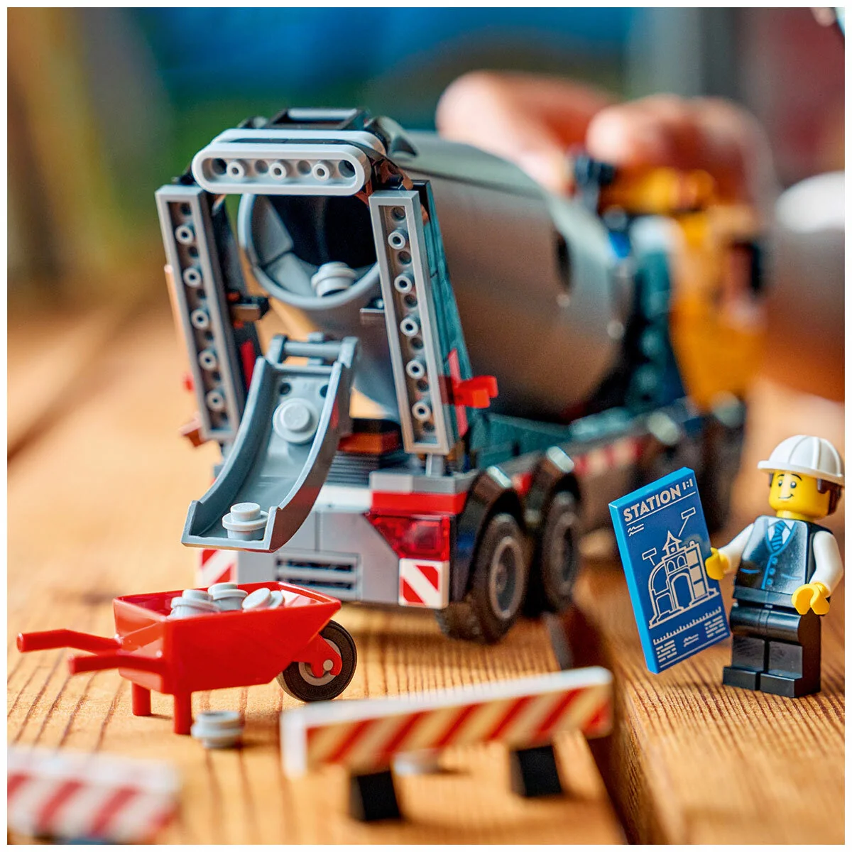 LEGO City Cement Mixer 60478 Detailed Construction Truck 371 Pieces - Image 3