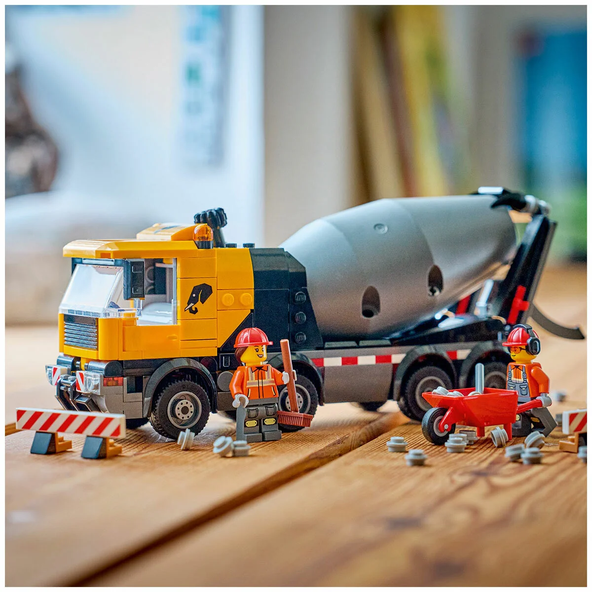 LEGO City Cement Mixer 60478 Detailed Construction Truck 371 Pieces - Image 6