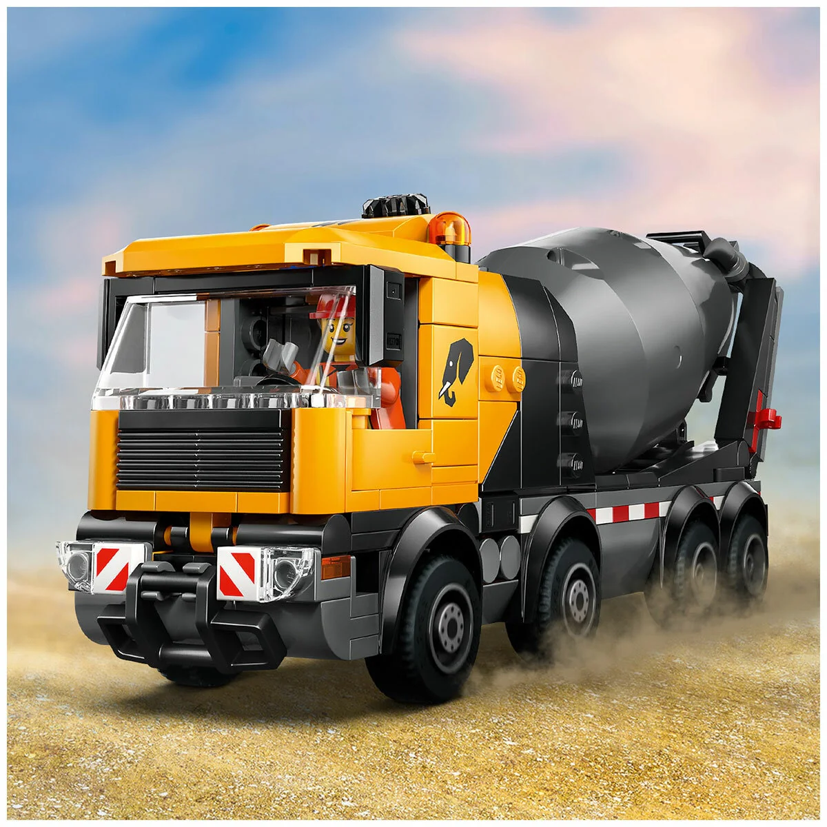 LEGO City Cement Mixer 60478 Detailed Construction Truck 371 Pieces - Image 9