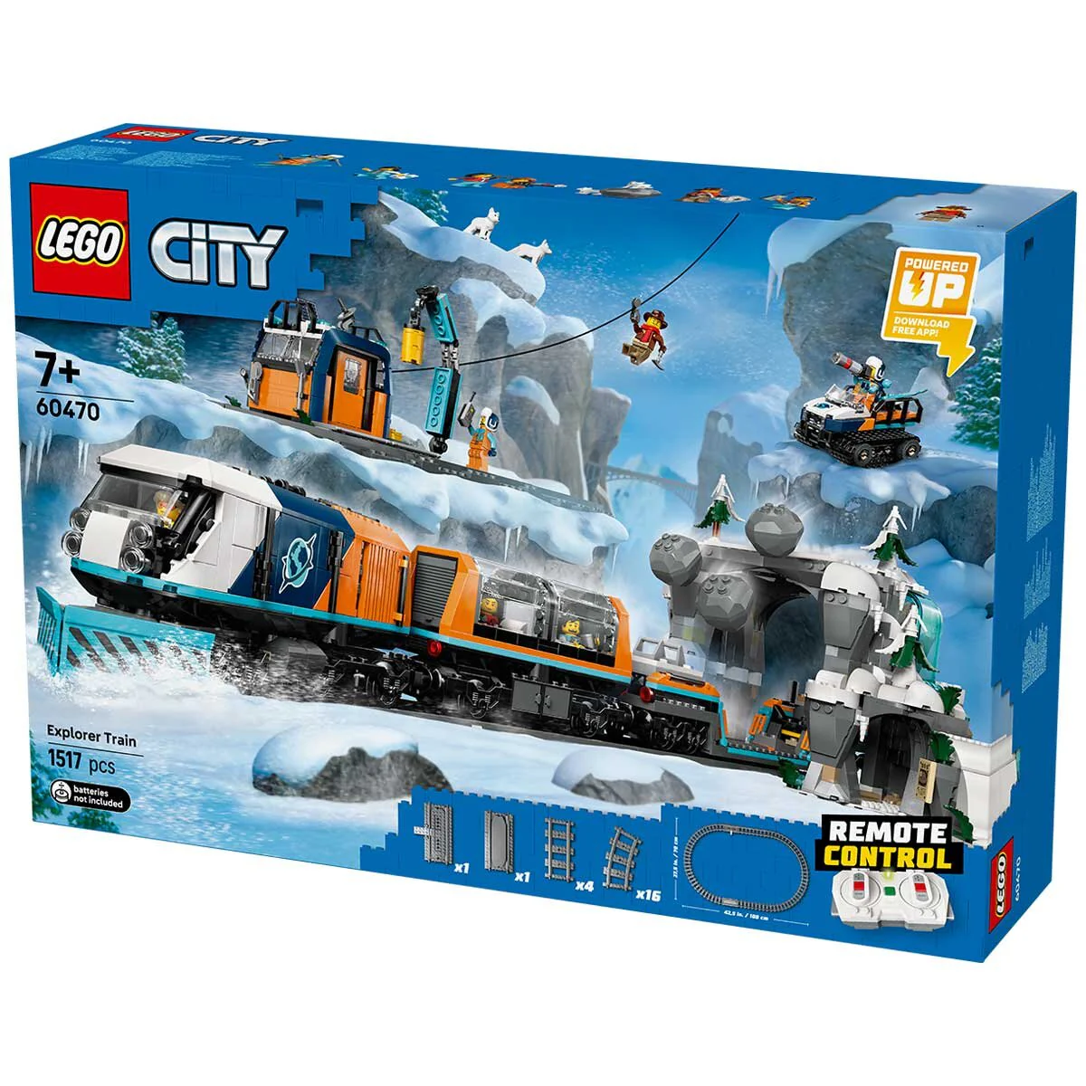 LEGO City Explorers Arctic Polar Express Train 60470 1517 Pieces RC - Image 7