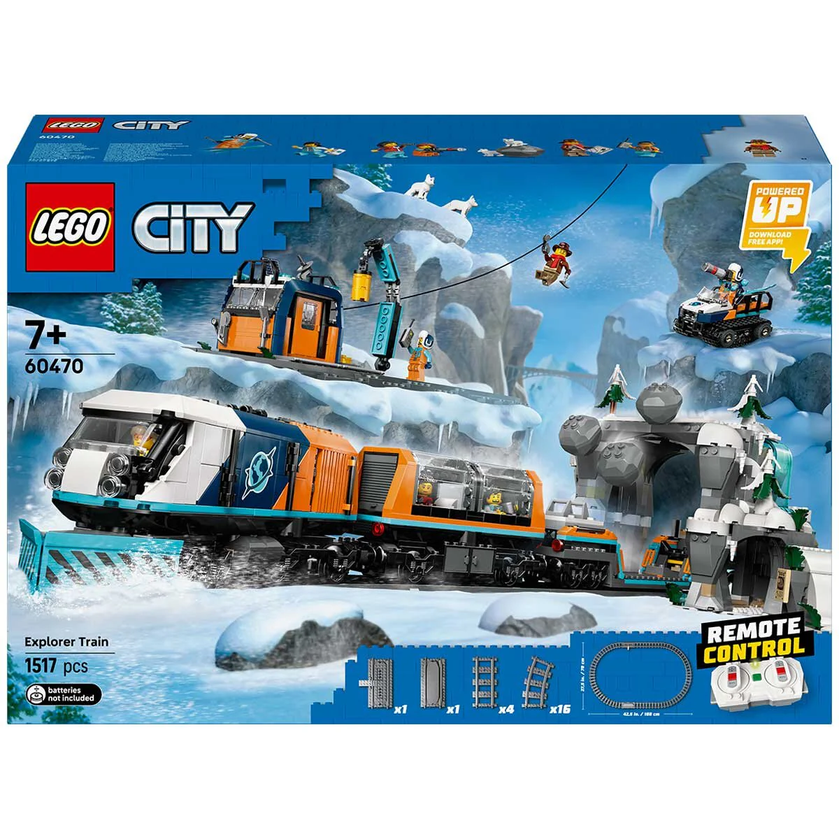 LEGO City Explorers Arctic Polar Express Train 60470 1517 Pieces RC - Image 8