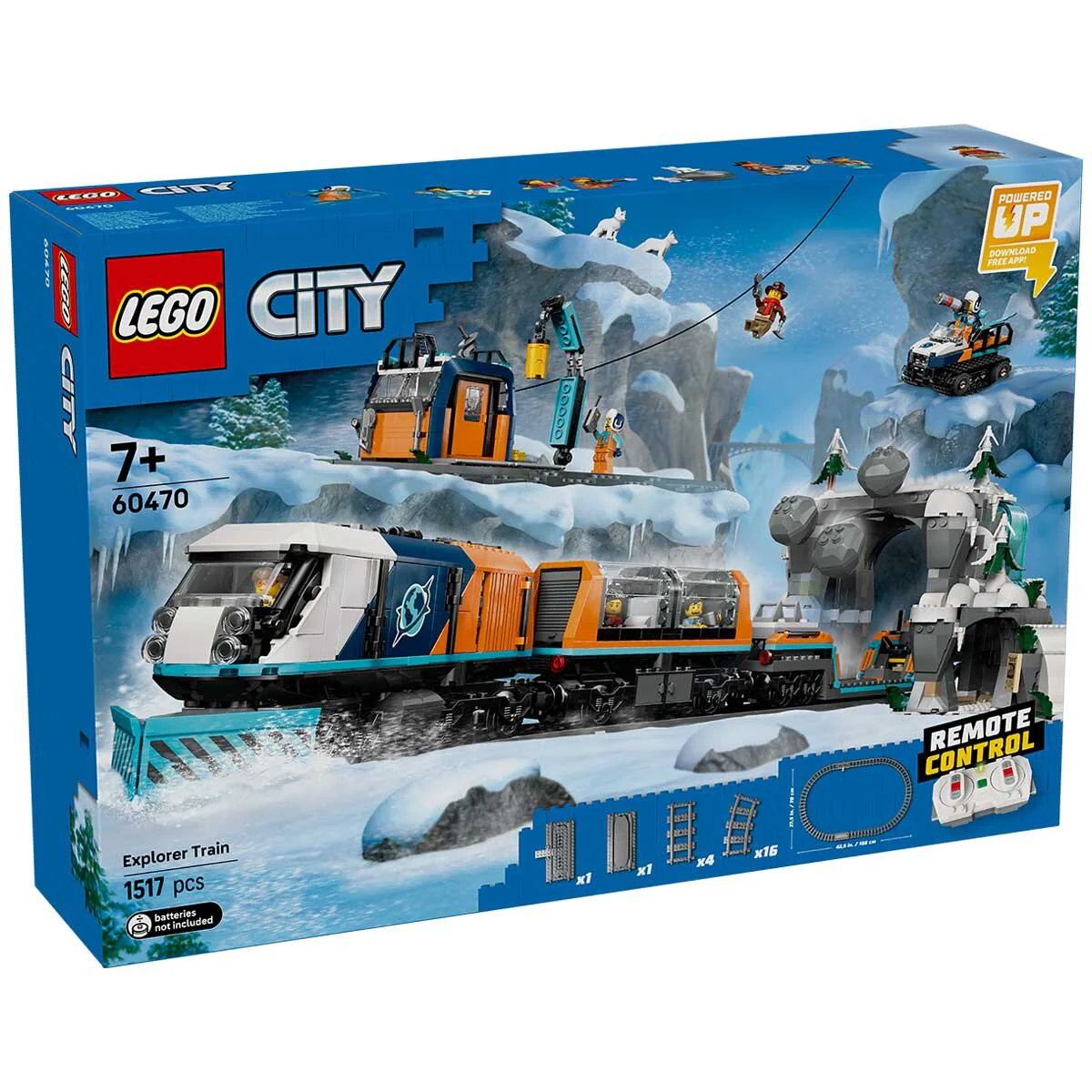 LEGO City Explorers Arctic Polar Express Train 60470 1517 Pieces RC - Image 9