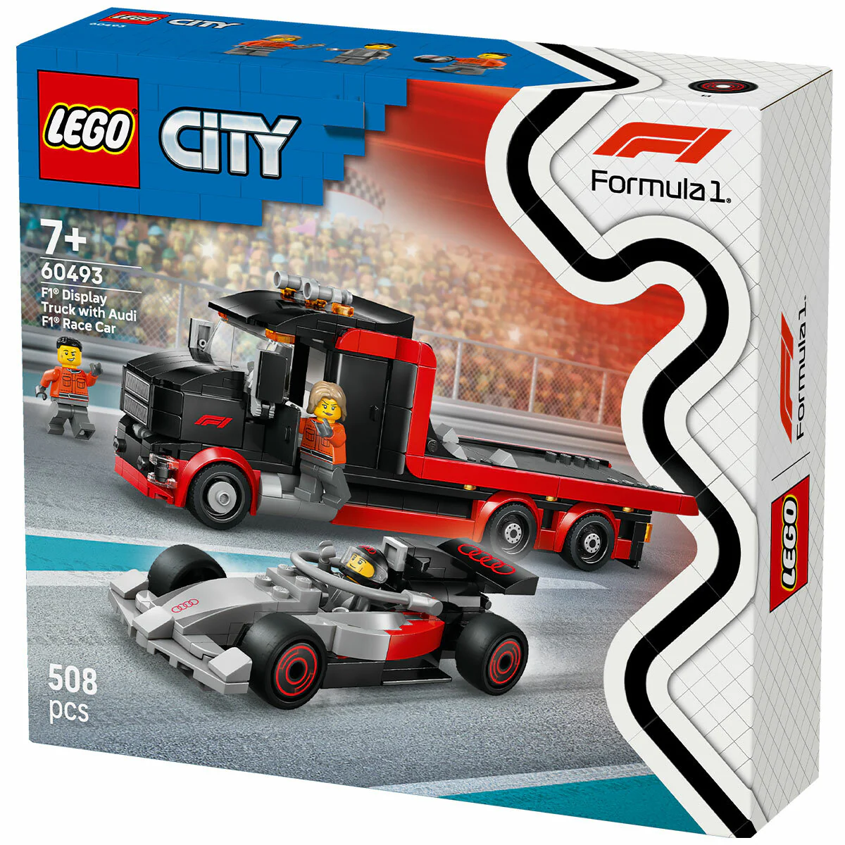 LEGO City F1 Display Truck with Audi F1 Race Car 60493 7+ (508 pcs) - Image 7