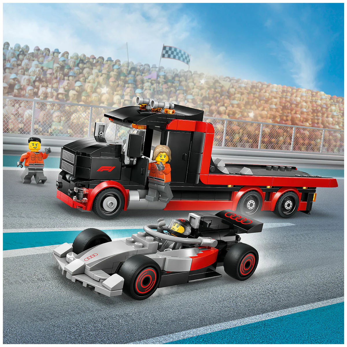 LEGO City F1 Display Truck with Audi F1 Race Car 60493 7+ (508 pcs) - Image 9
