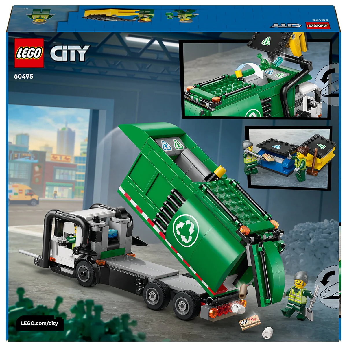 LEGO City Recycling Truck 60495 Interactive Lorry Playset 7+ - Image 10