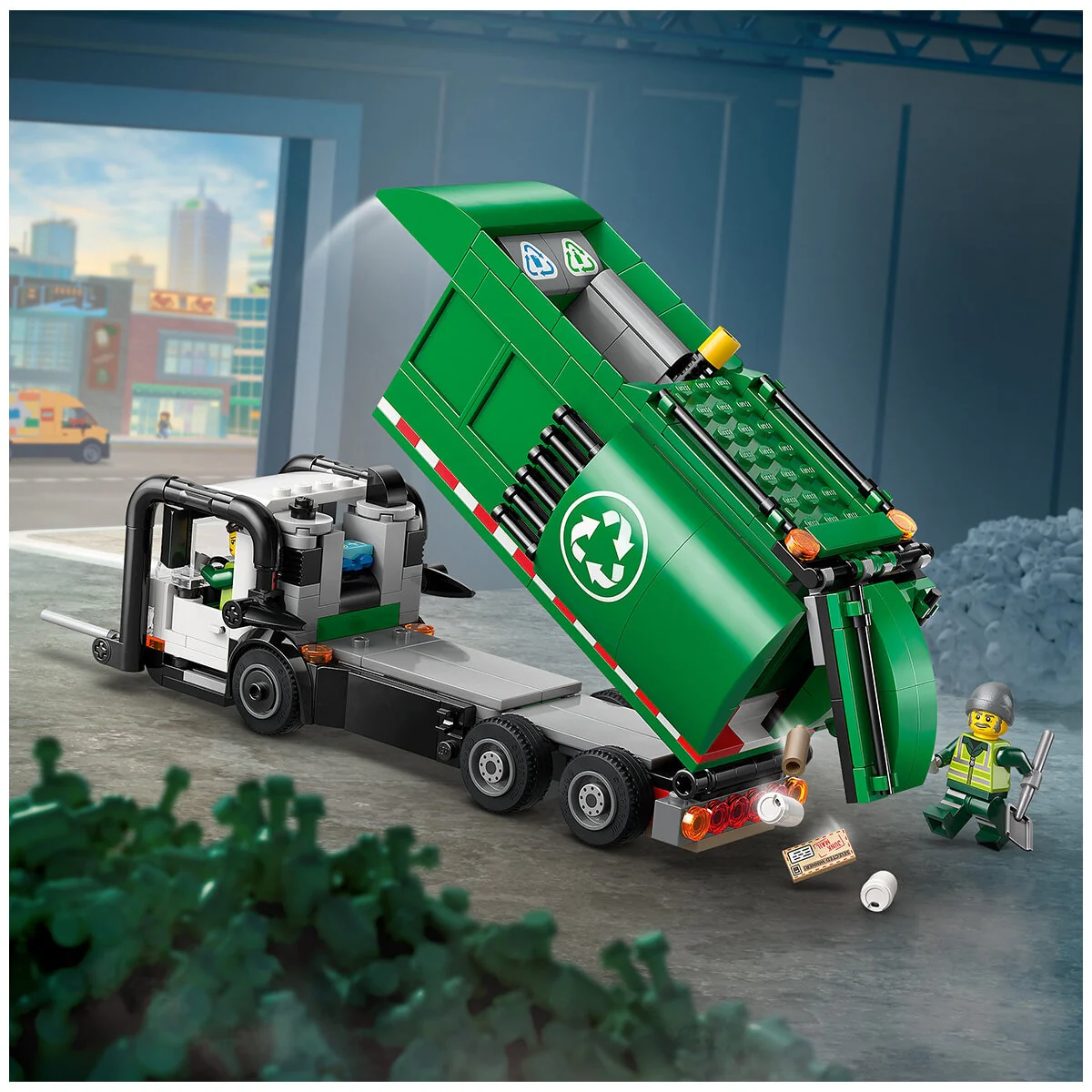 LEGO City Recycling Truck 60495 Interactive Lorry Playset 7+ - Image 7