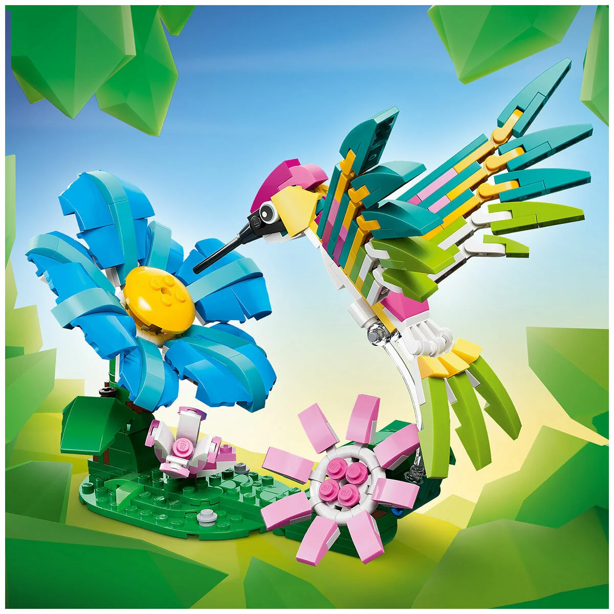 LEGO Creator 3-in-1 Wild Animals Colourful Hummingbird 31384 312 Pieces - Image 5