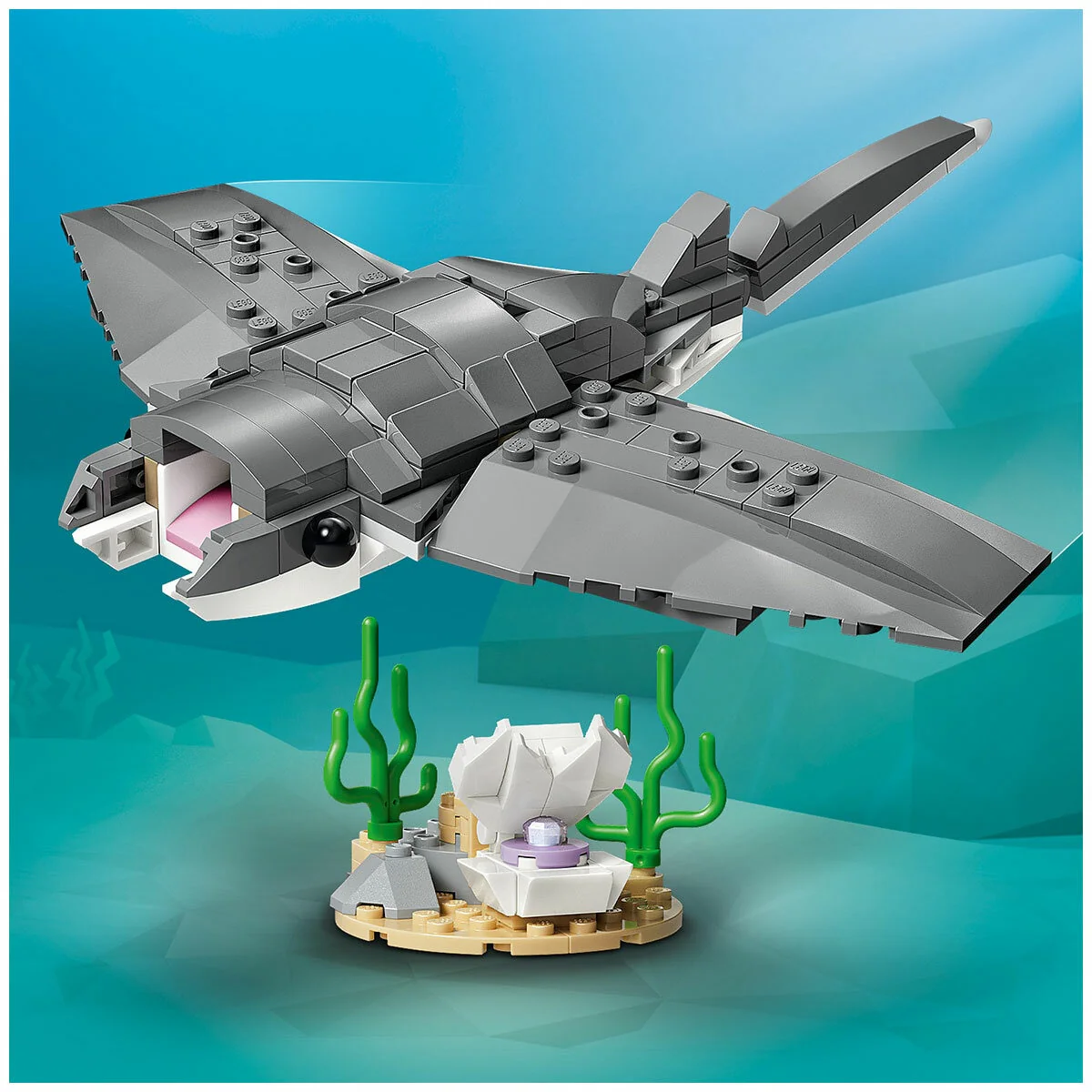 LEGO Creator 3 in 1 Posable Shark Treasure Chest 31381 379 Pieces - Image 7